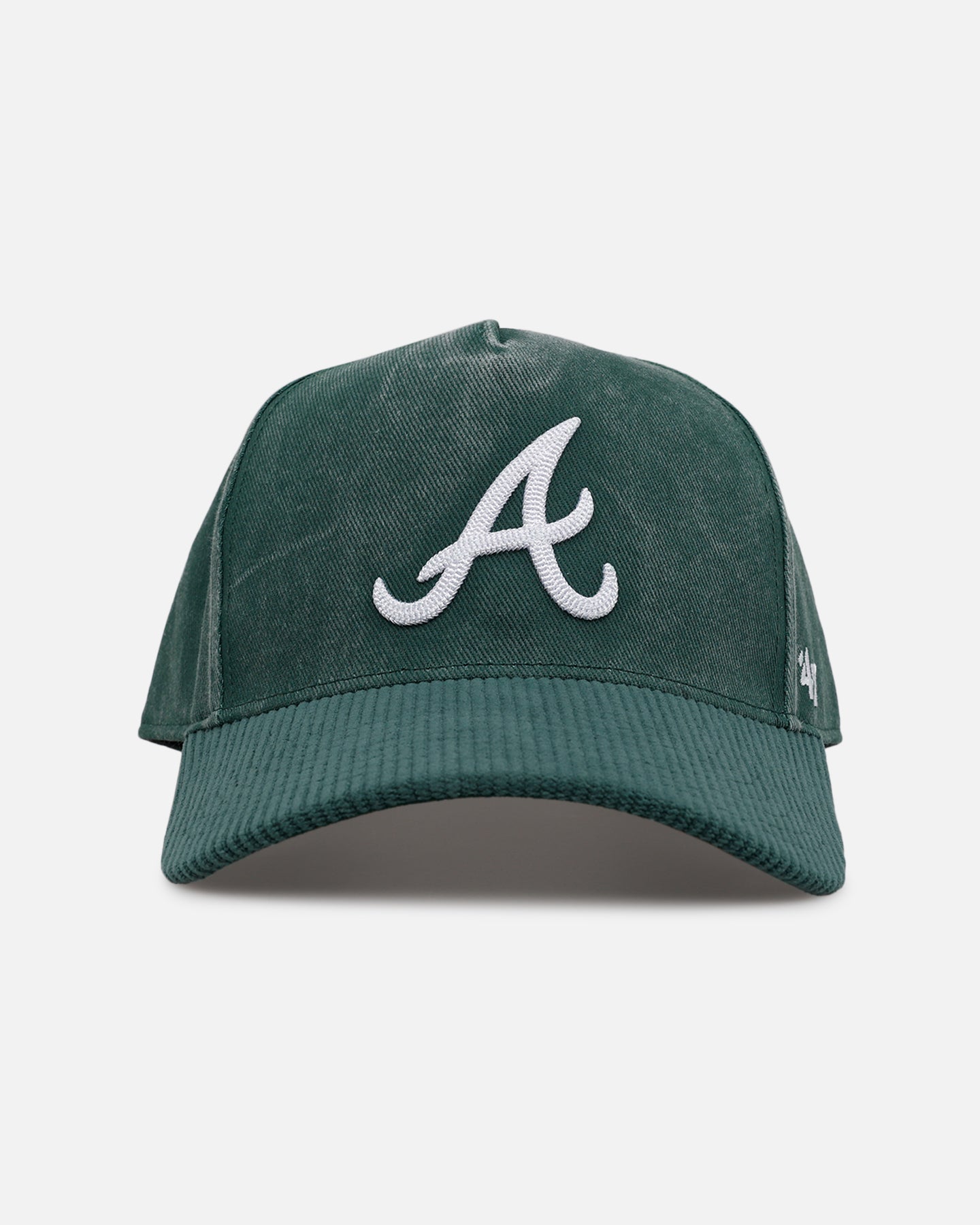 47 Brand Atlanta Braves 'Apollo Cord Dark Green' 47 Offside Snapback Dark Green