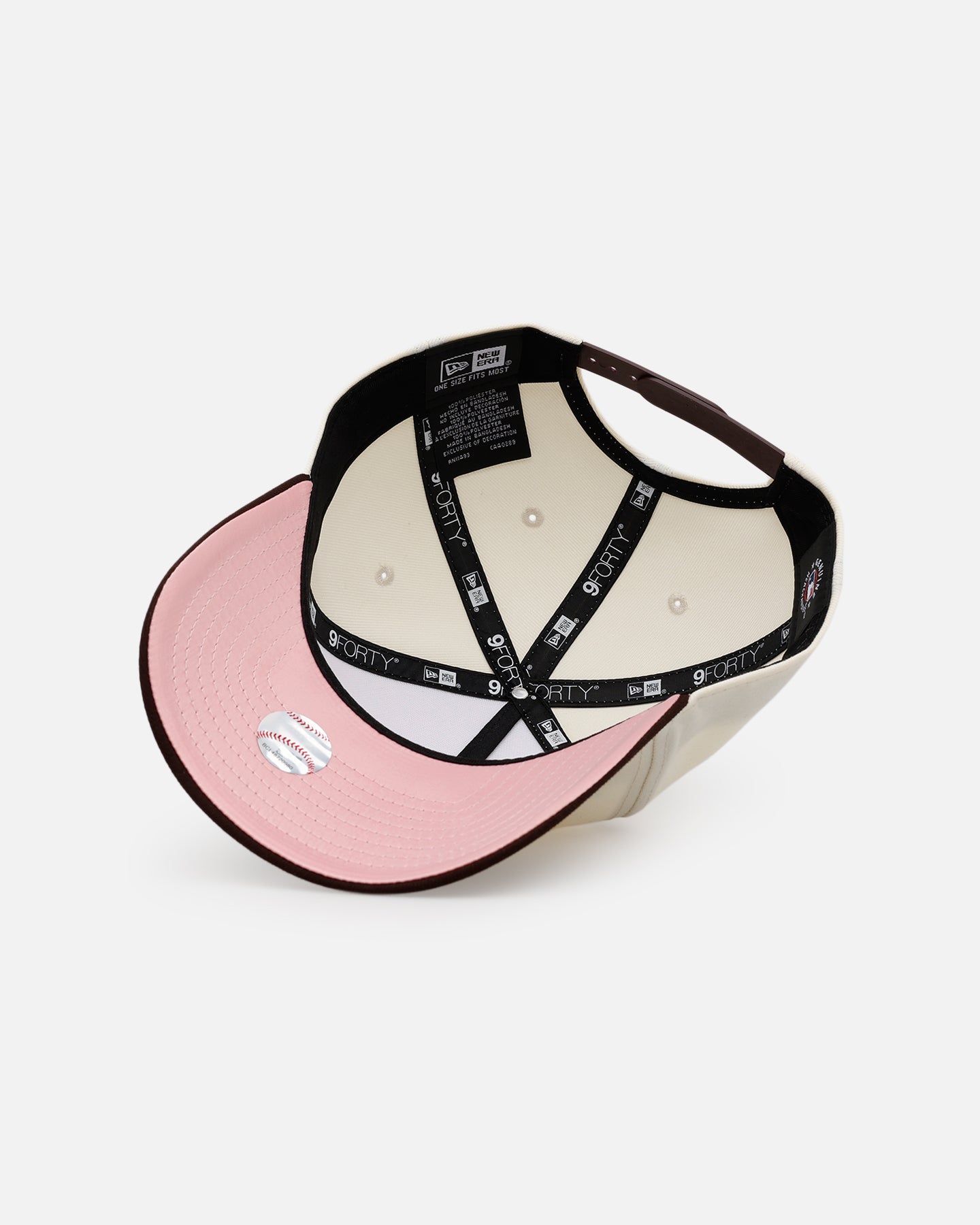 New Era Detroit Tigers 'Pink Satin Hearts Walnut' 9FORTY A-Frame Snapback Chrome/Walnut