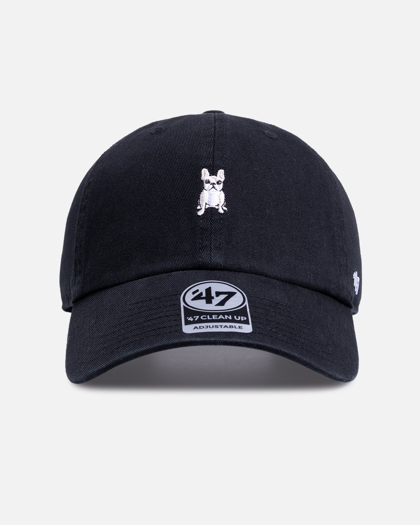 47 Brand French Bulldog 'Dog Collection' 47 Clean Up Strapback Black