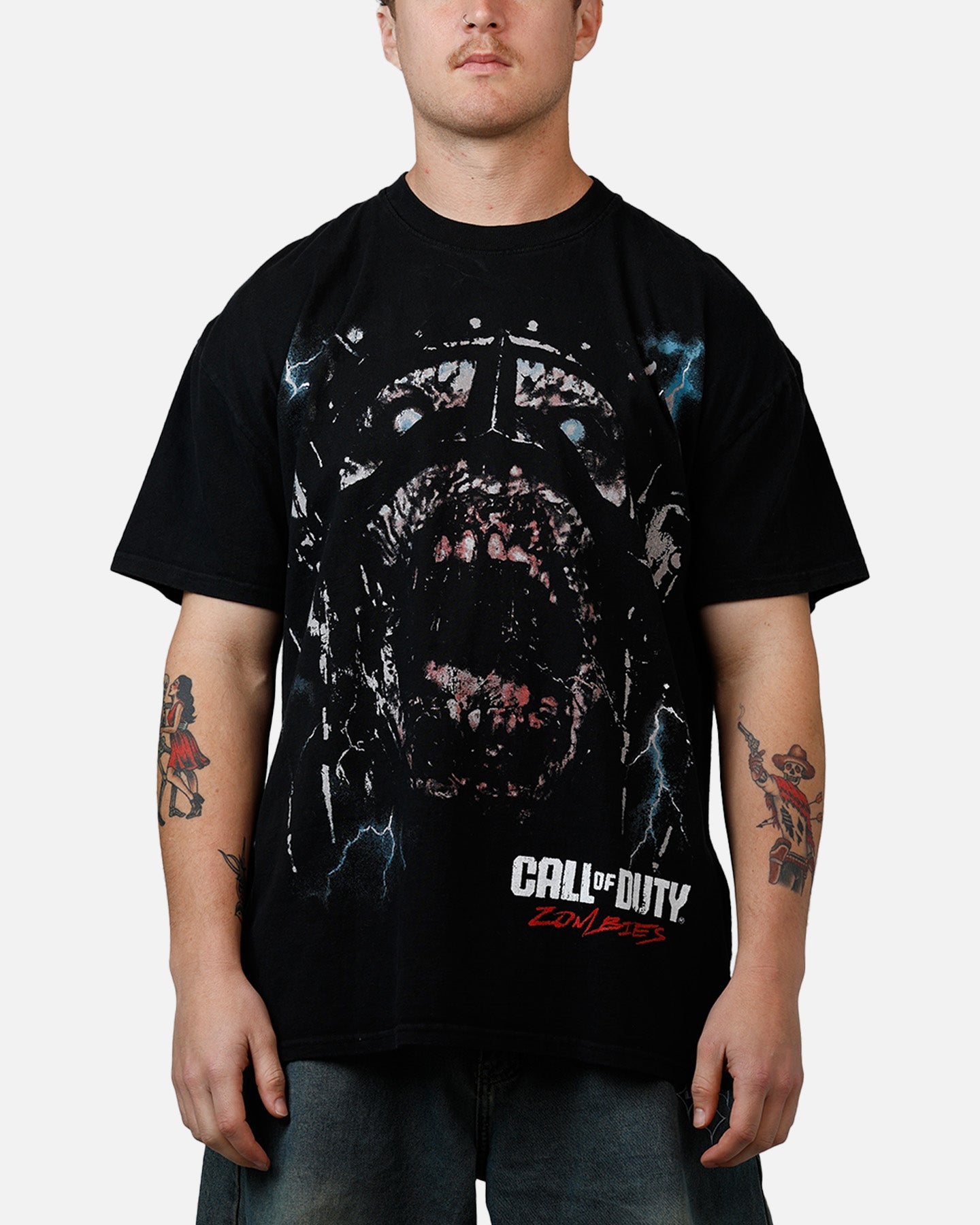 73 Studio X Call Of Duty WWII Tesla Zombies T-Shirt Black
