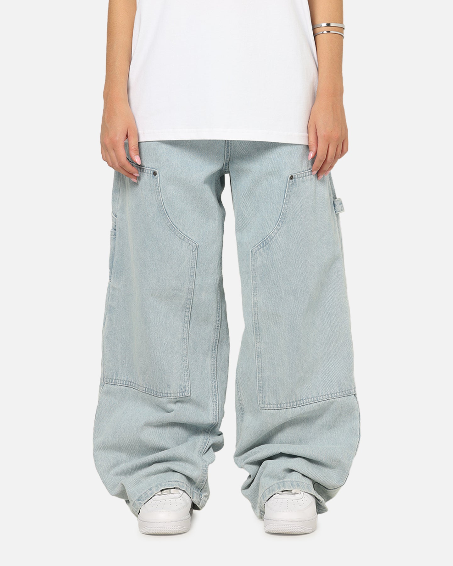 Carre Baggy Work Jeans Light Blue Wash