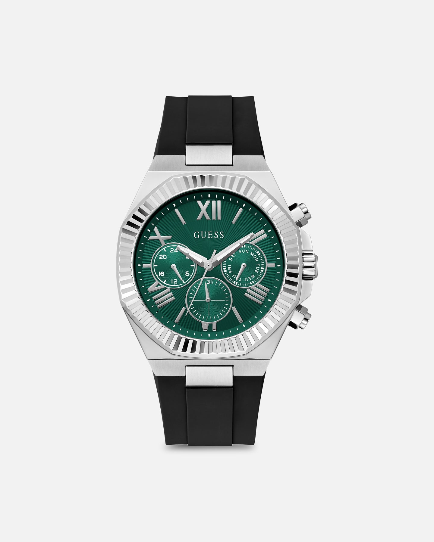 Guess Mainline Equity Watch Silver/Green