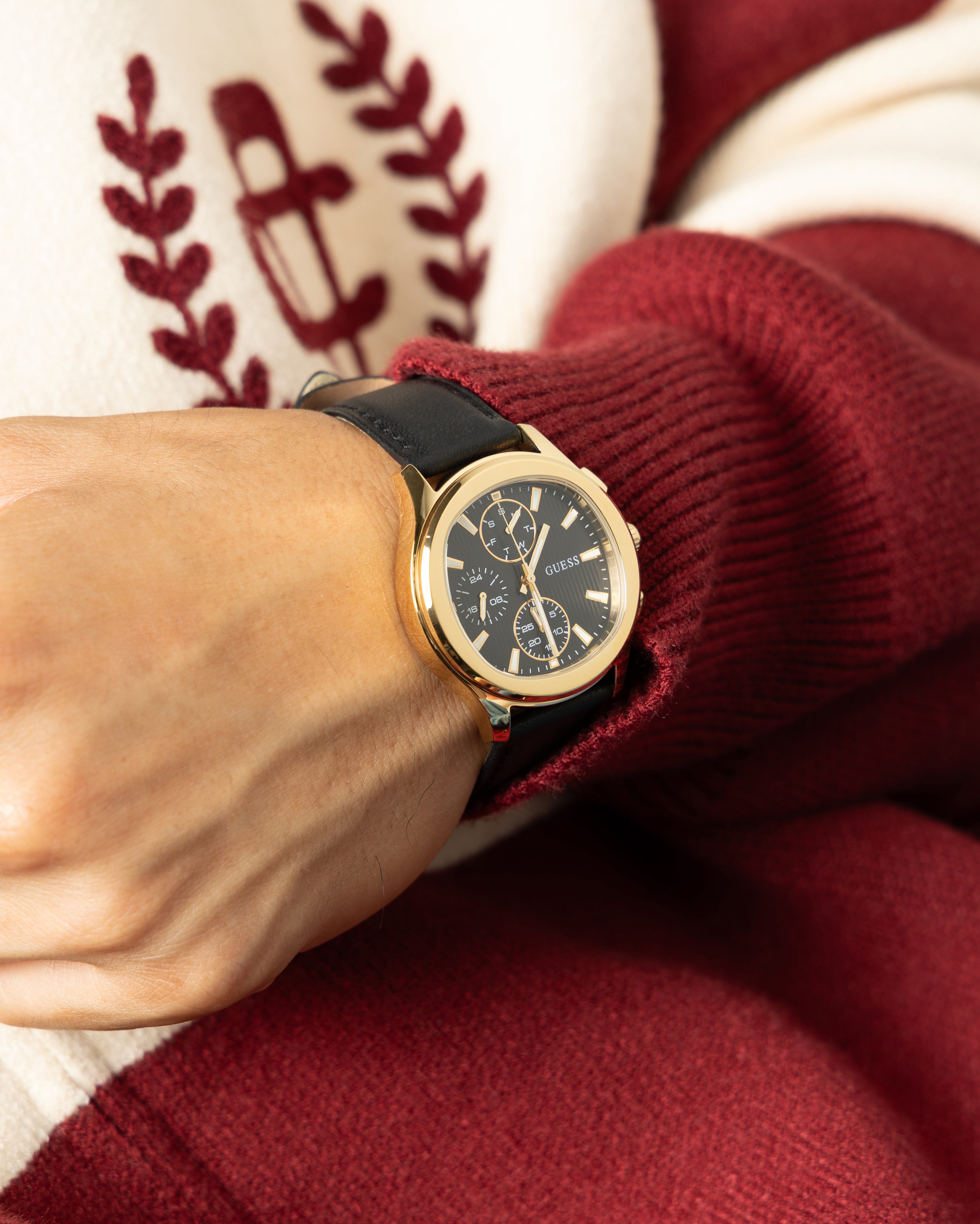 Guess Mainline Palmer Watch Black/Gold